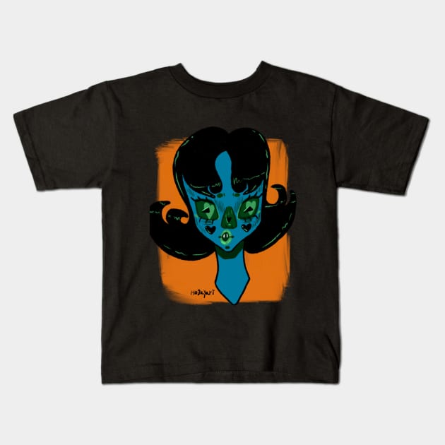 A monster of love Kids T-Shirt by hodayart